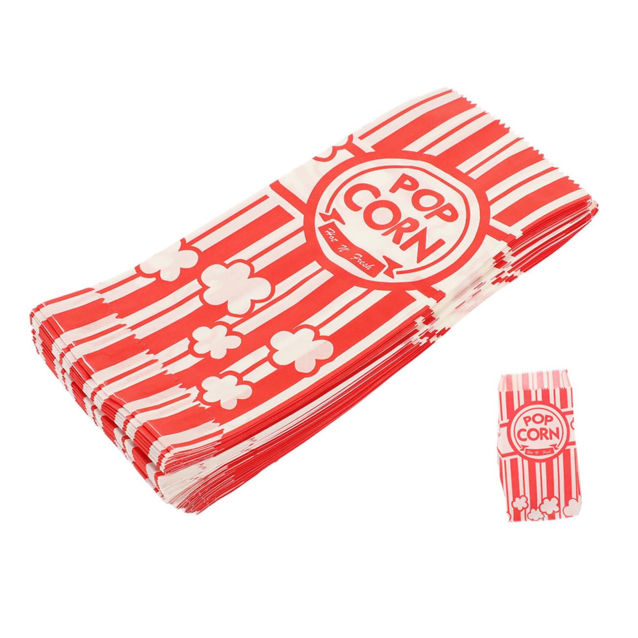 GLEAVI 20Pcs Grease Popcorn Bags Fun Snack Holders for Parties Birthdays and Movie Design for for Popcorn and Snack Packing