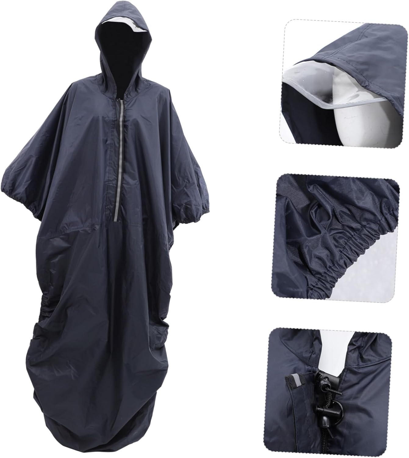 GALPADA 1pc Wheelchair Raincoat Cape Rain Jacket Reflective Tape Elderly Rainwear