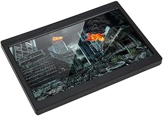 Walfront 10.1in IPS Monitor Screen Industrial Portable 178¡ã Wide Viewing Angle with HDMI/VGA/AV Interface 100-240V for Game Consoles(1024*600), Electrical Tools