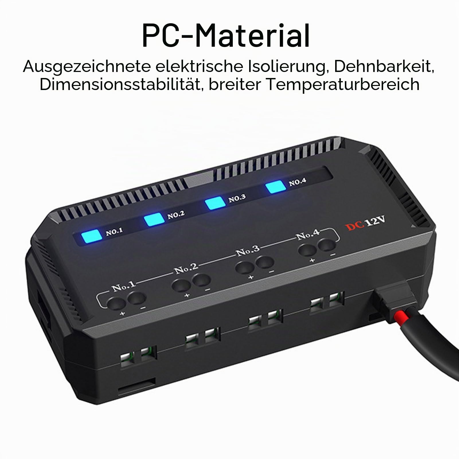 12-V-Motorrad-Sicherungsblock, 20-A-Sicherungs- und Relaiskasten-Kit mit LED-Anzeigeleuchte Schnellverdrahtungs-Sicherungskasten für Motorrädern, Autos und 12-V-Elektrofahrzeugen Installiert Werden