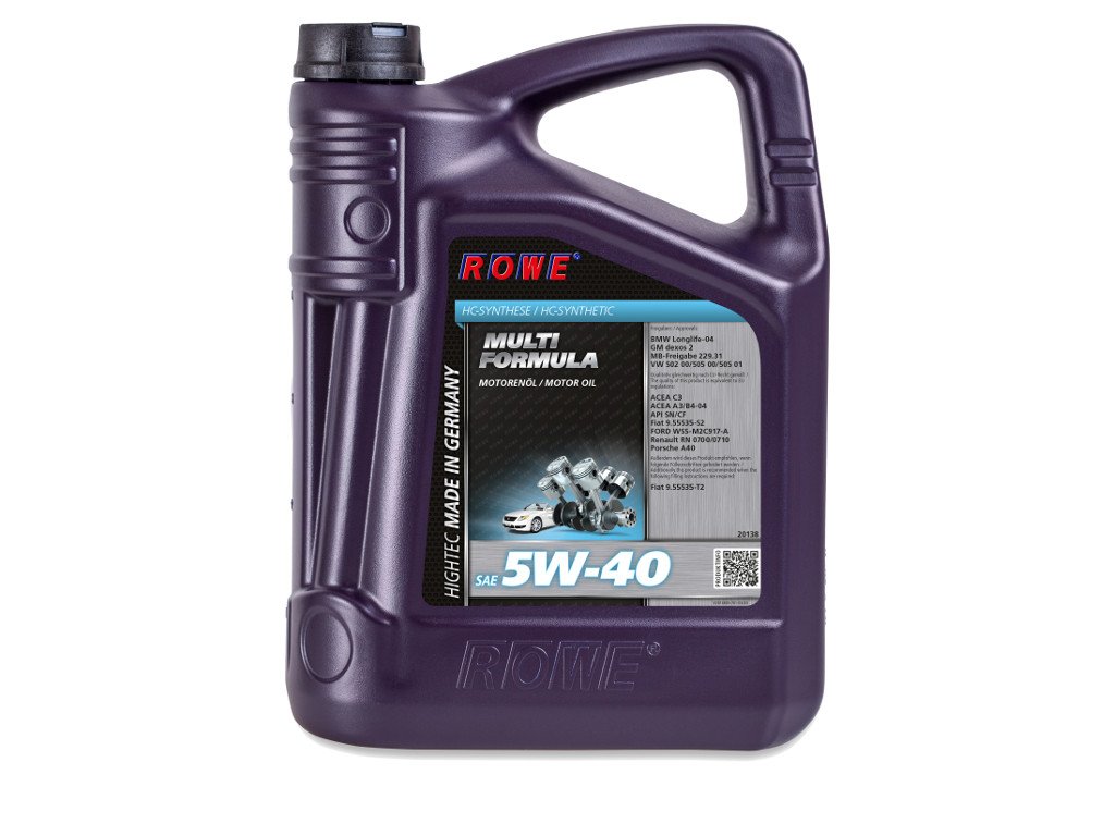 ROWE HIGHTEC MULTI FORMULA SAE 5W-40, 40 Liter (8x5L), 20138