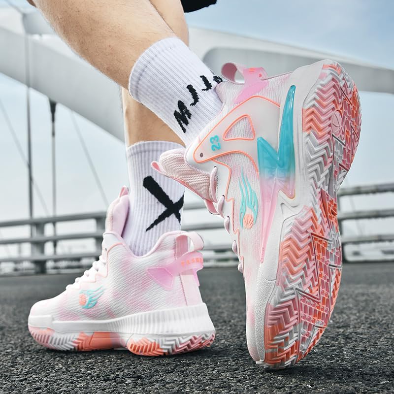 Basketball Shoes for Womens and Mens, Breathable Non Slip Outdoor Casual Unisex-Adult Fashion Sneakers4