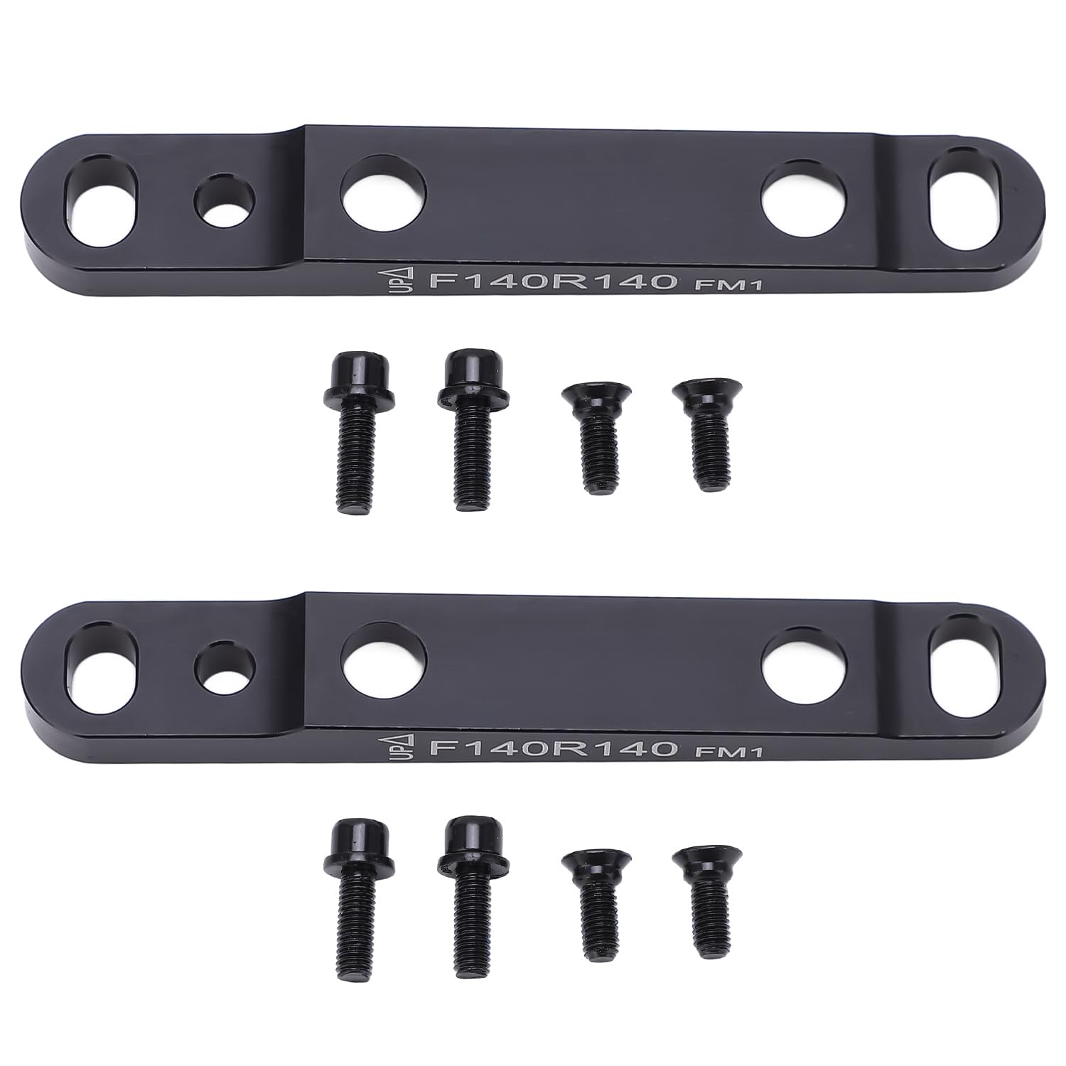 Hapivida Flat Mount Disc Brake Adapter, 140mm/160mm Front/Rear Bicycle Flat Caliper To Flat Mount Disc Brake Mount Adapter Bicycle Accessory (2pcs F 140/160mm) โ image 1