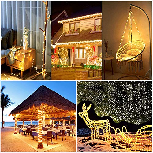 image for Afirst Solar String Lights Outdoor Waterproof Rope Light 8 Modes 100 L