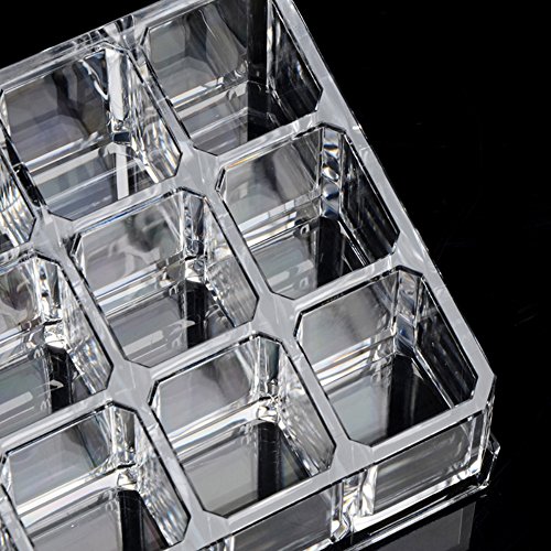 18 Stand Lipstick Holder, Clear Acrylic Cosmetic Makeup Organiser Storage, Lip Gloss Lipstick Organiser Display Stand Holder
