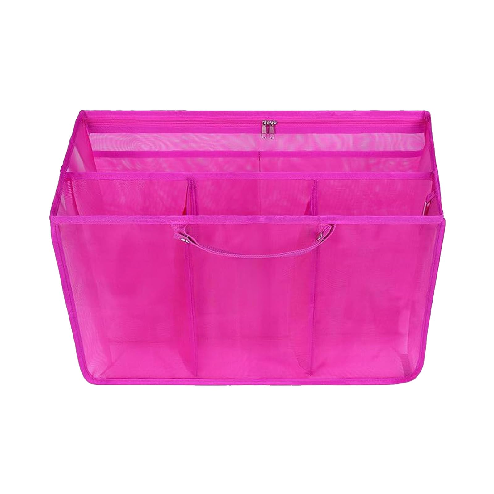 Piceioep Bag Organizers for Beach Bag,Toted Organizers Insert,Lightweight Mesh Divider with Zipper Pocket Compartments Mesh Insert Divider Pouches Beach Inserts