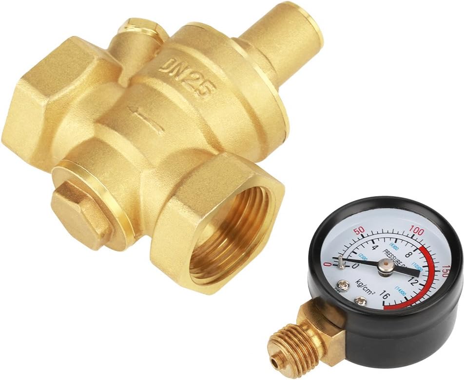 DN25 Adjustable Brass Water Pressure Reducing Regulator Valves With