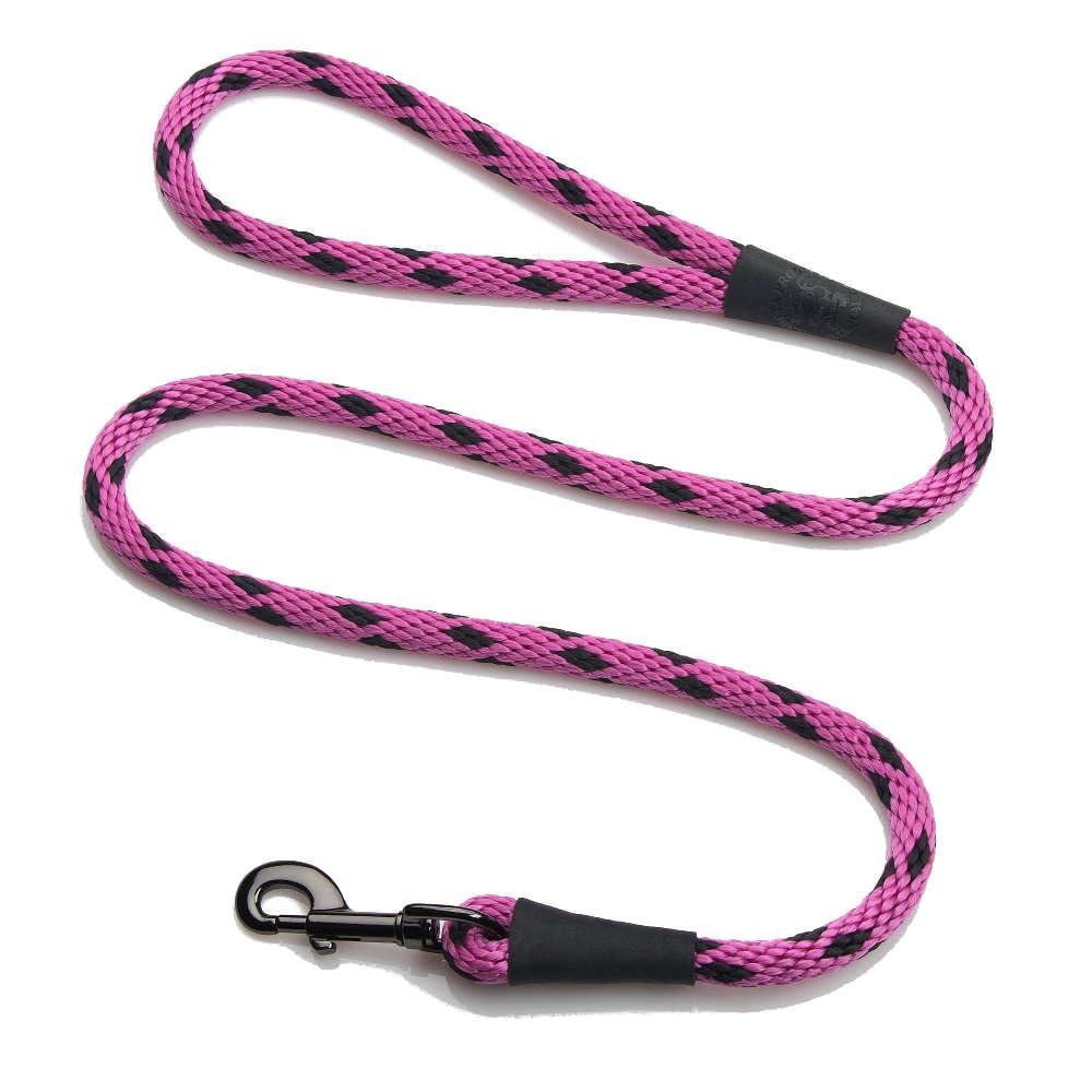 Mendota Laisse pour animal domestique – Fabriqué aux États-Unis – Framboise glacée noire 1,27 x 1,8 m