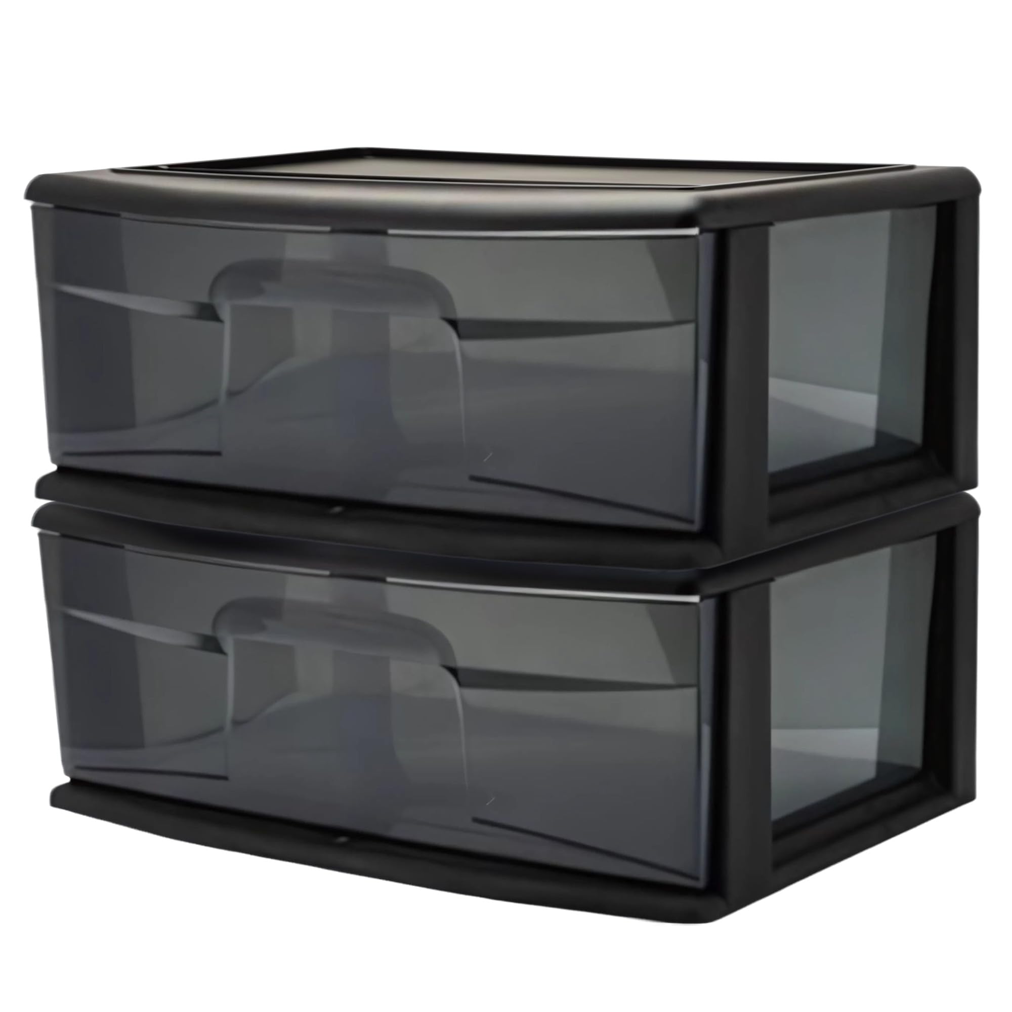 Amazon.com: HOMZ 2-Pack 1-Drawer Storage Cart, Plastic Container