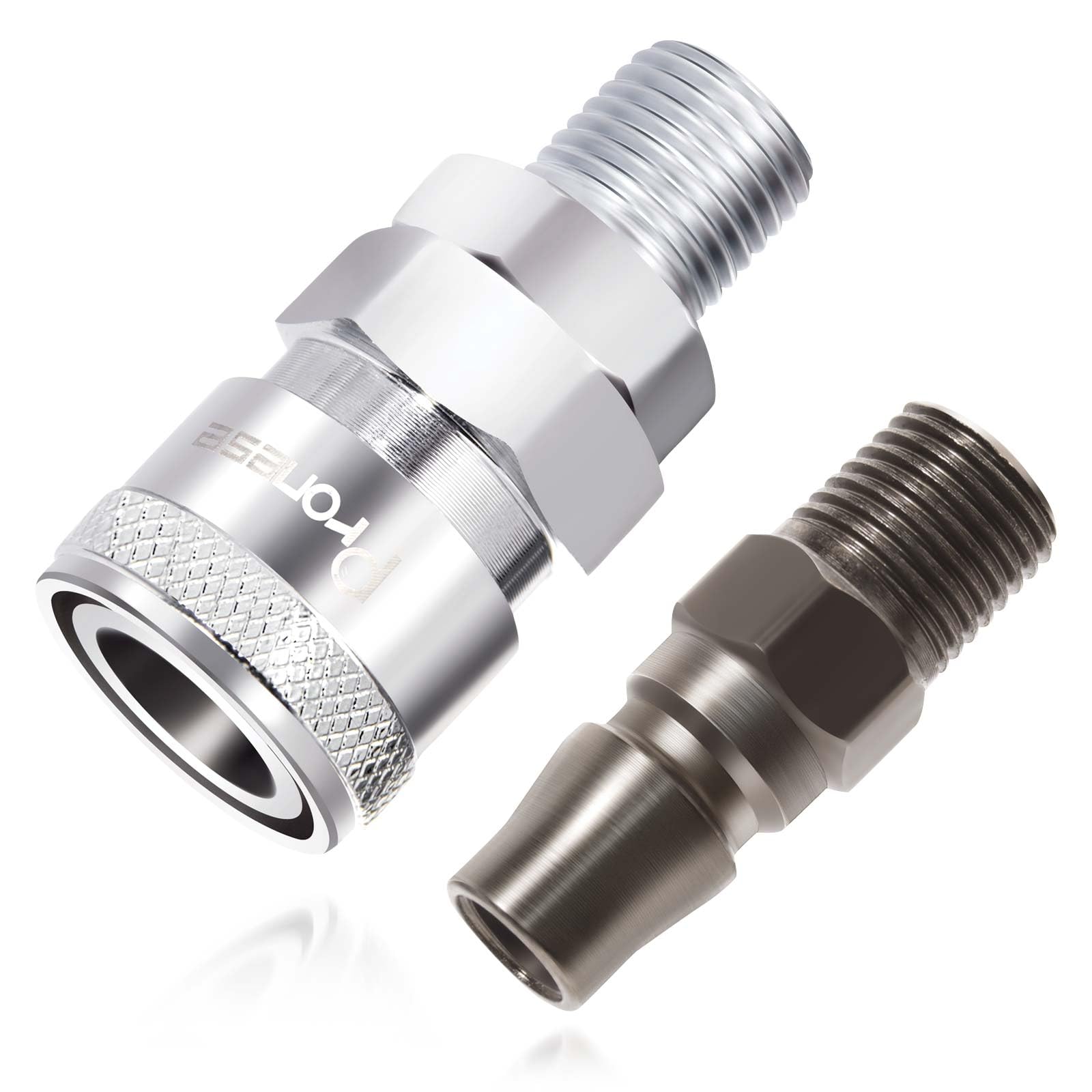 配管接続用パーツ 60個セット 1/4in & 1/2in Amazon | Pronese PT1/4内ネジ用ソケット PT1/4内ネジ用プラグ エアー