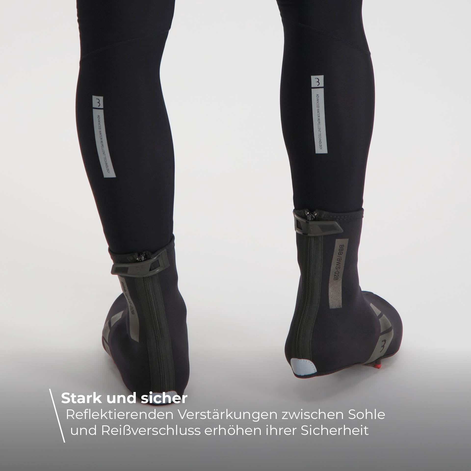 BBB Cycling Fahrrad Überschuhe für Herren und Damen | Winter Schuhüberzieher Windfest Kälteschutz Thermo Neopren Überschuhe für Rennrad MTB | HeavyDuty OSS BWS-02B