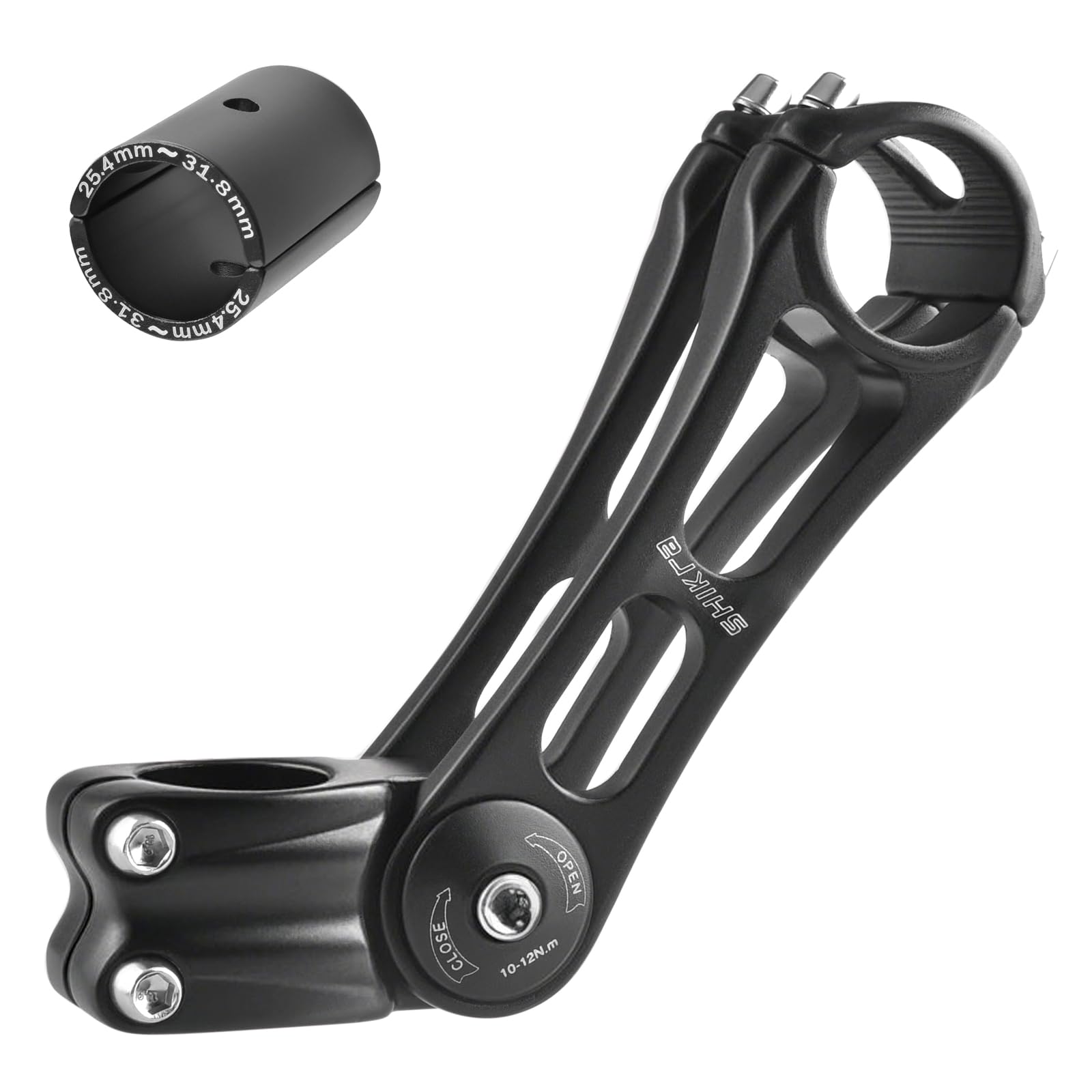 TRIWONDER Bike Stem 25.4 31.8mm Bicycle Handlebar Extender 85 Degrees Aluminum Alloy Stem Riser for Mountain Road Bike MTB BMX (25.4 x 90mm)