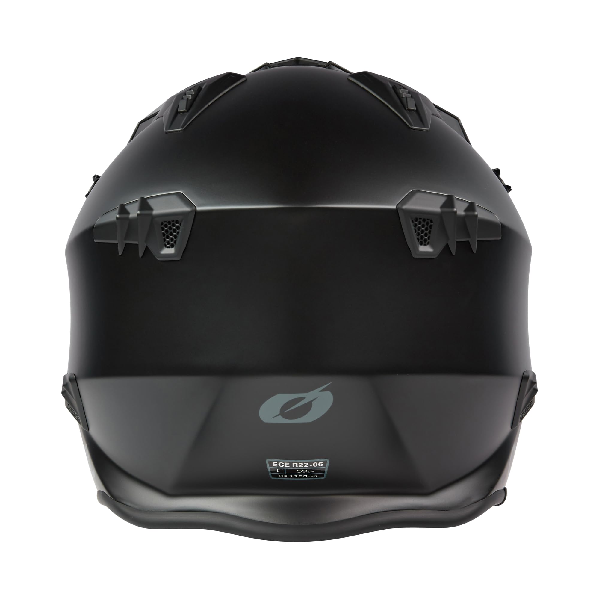 O'NEAL | Motorradhelm | Enduro Adventure Street | ABS-Schale, integrierte Sonnenblende | Volt Helmet SOLID V.24 | Erwachsene | Schwarz | Größe M