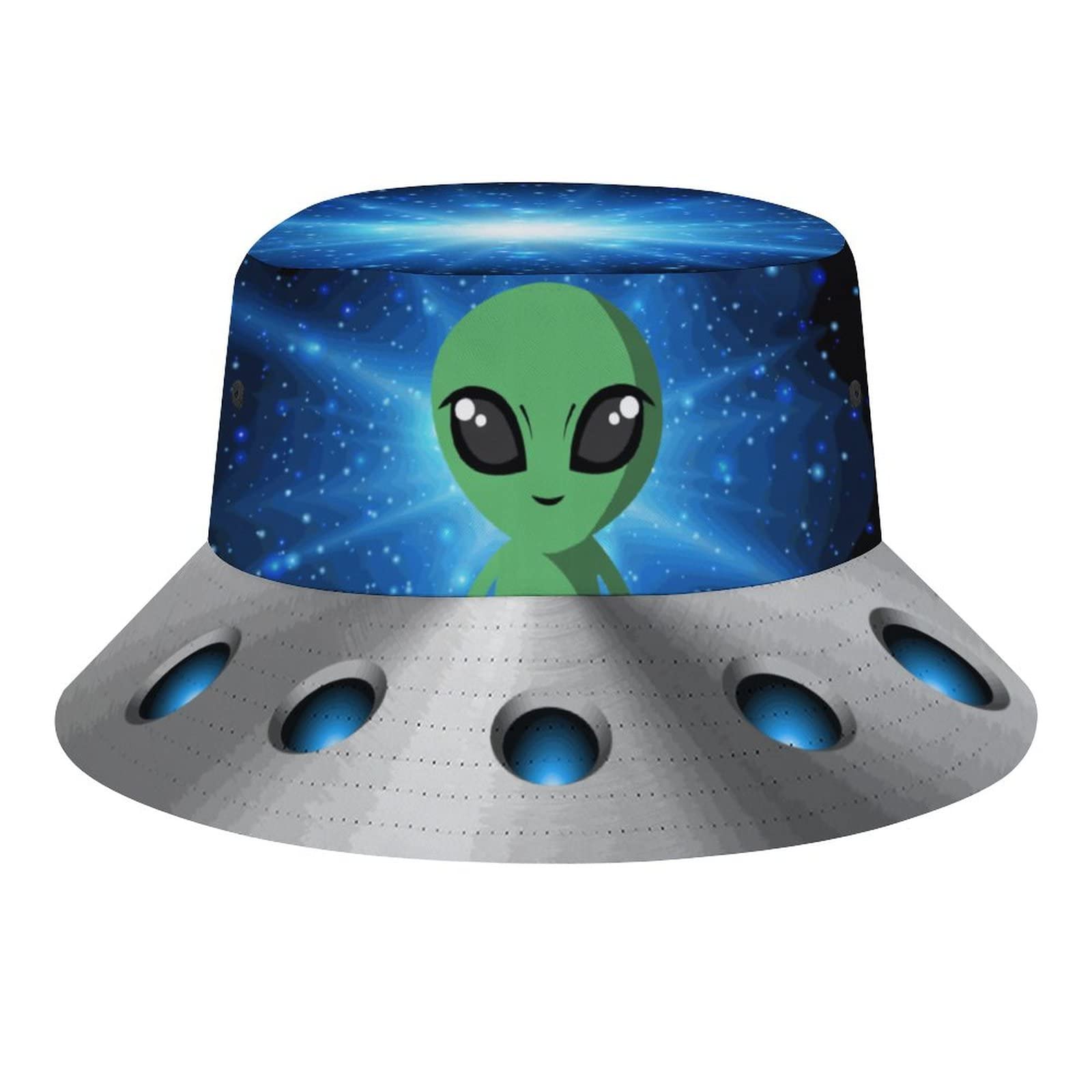 Whiskeyblanketbucket Hat Space Spacecraft Ufo Trippy Alien Fashion