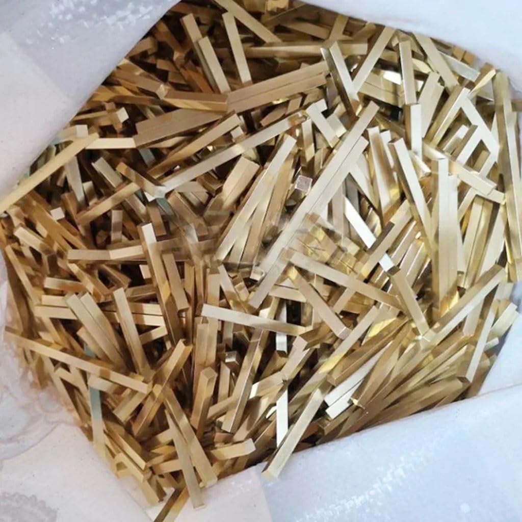 H59 Mosiężny pręt kwadratowy z płaskim drążkiem | 5 sztuk 1x1-2,5x2,5x500mm H59 Mosiądz: Pasy do zbiorników na wodę, rury, produkty tłoczone(1.5x1.5x500 mm)