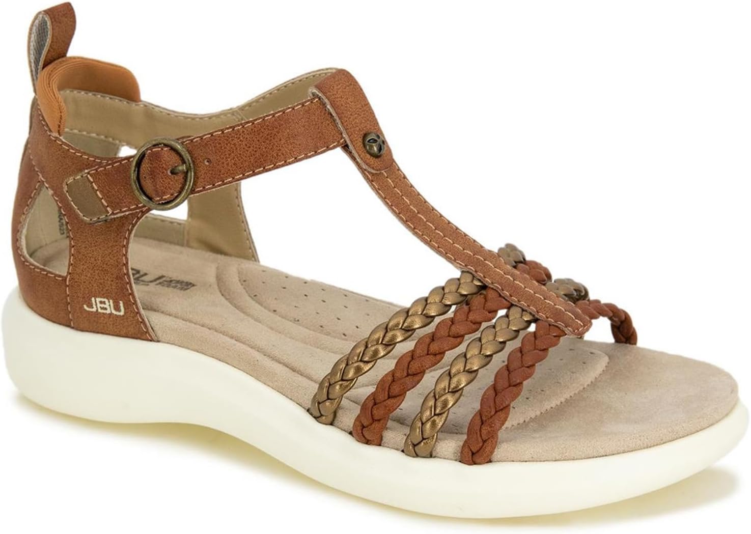 JBU Women's Prague Flat Sandal Comfortable and Jamaica Ubuy