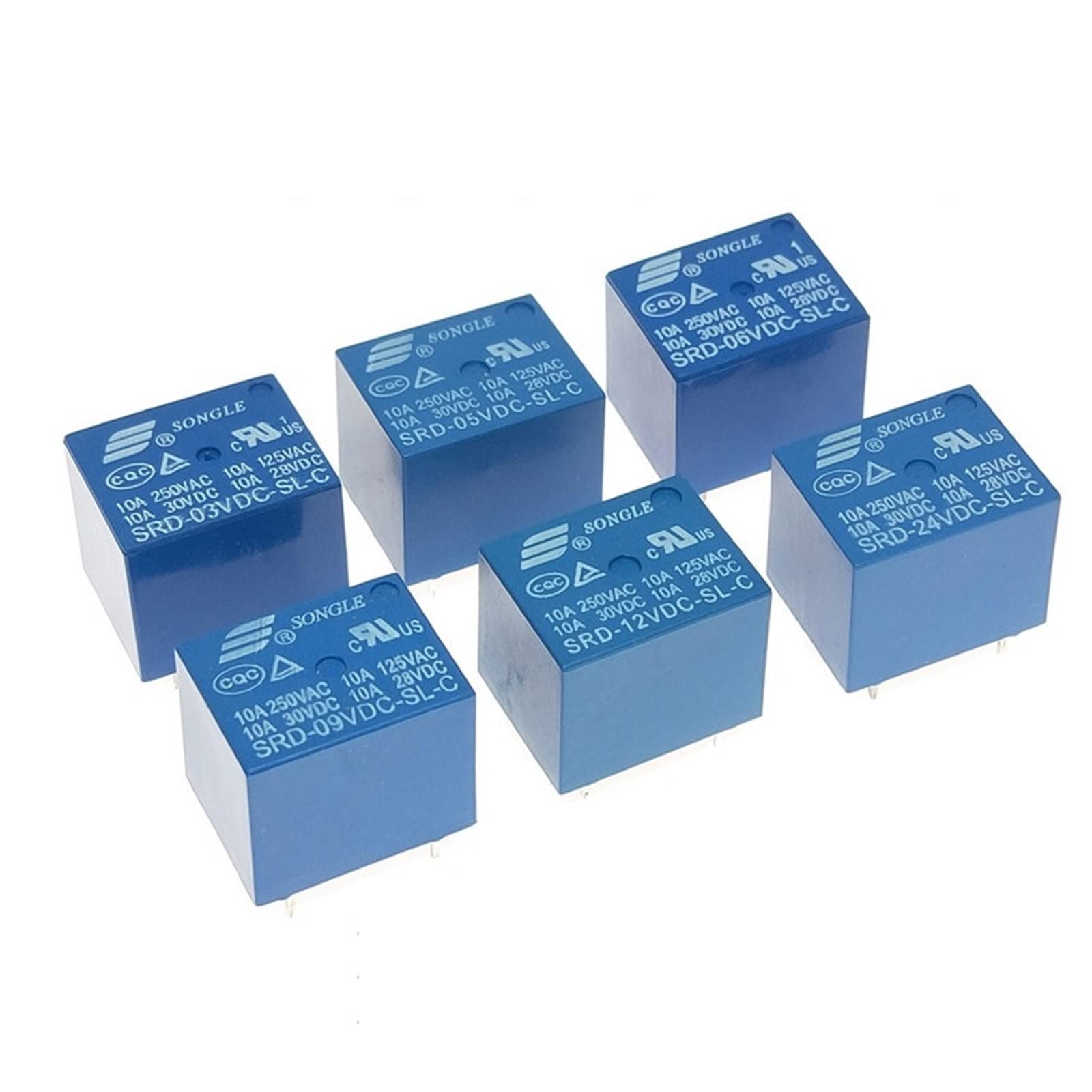 QEFHSVVZE 5Pcs SRD -3V 5V 6V 9V 12V 24V 48VDC -SL-C 10A 250VAC 5PIN SRD-03VDC-SL-C SRD-05VDC-SL-C SRD-12VDC-SL-C SRD-48VDC-SL-C T73 Relay, Size : 2VDC(Srd- -Sl-c (5pin),48VDC)
