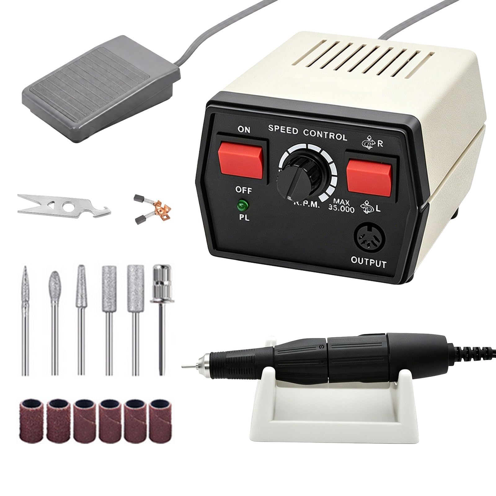 Mikrosilnik polerski, 65 W, mikrosilnik laboratoryjny, silnik elektryczny, szlifowanie, polerowanie, mikrosilnik do polerowania szkła, ceramiki, jadeitu