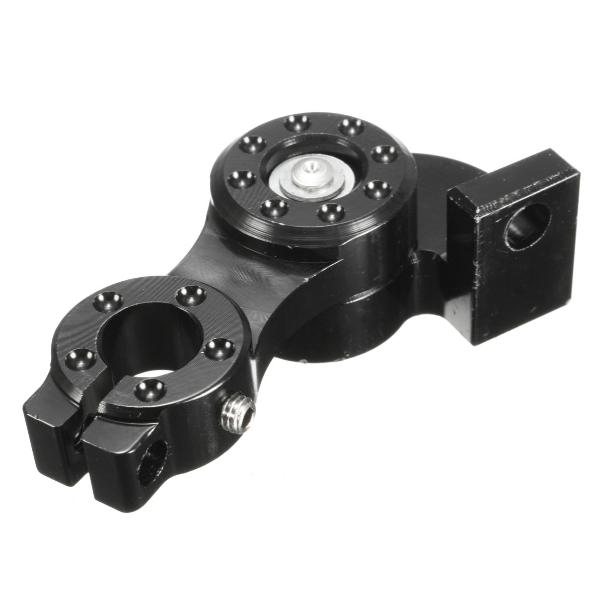 JenNiFer Universale Catena Tenditore Strumento Rullo Di Alluminio Regolatore Per Moto - Nero