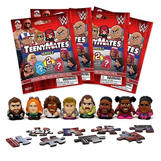 Party Animal Teenymates WWE Series 2 Figures Blind Bags Gift Set Party Bundle - 4 Pack