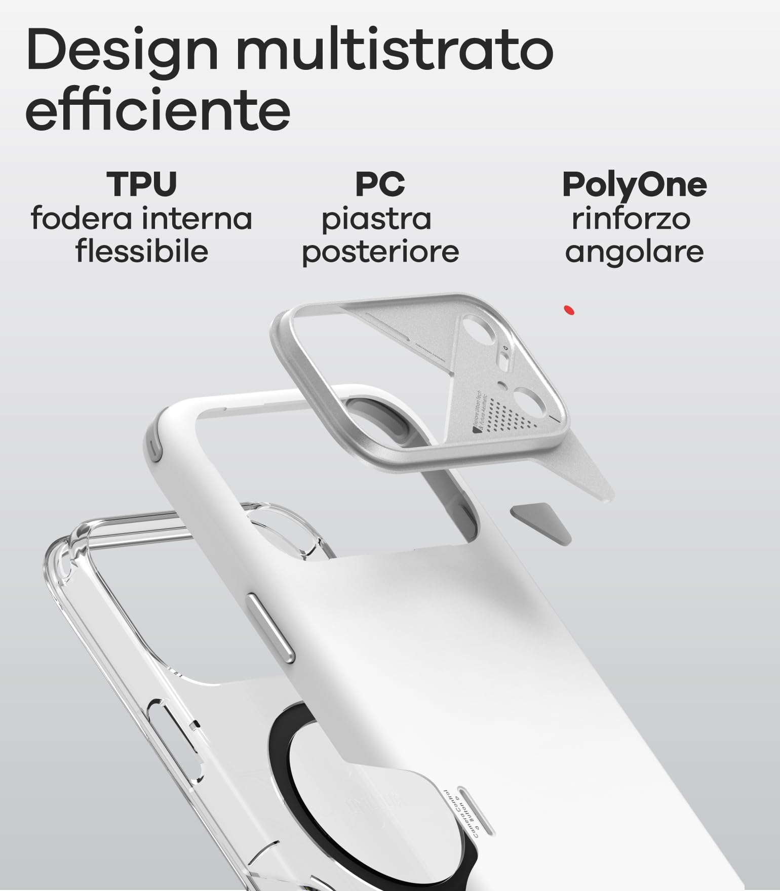 Aulumu A17 Cover per iPhone 17 Pro Max Compatibile con MagSafe Custodia Militare Antiurto, CoolHyper Raffreddamento, Telaio in Lega di Alluminio, Protezione Composita Multistrato Case, Bianco