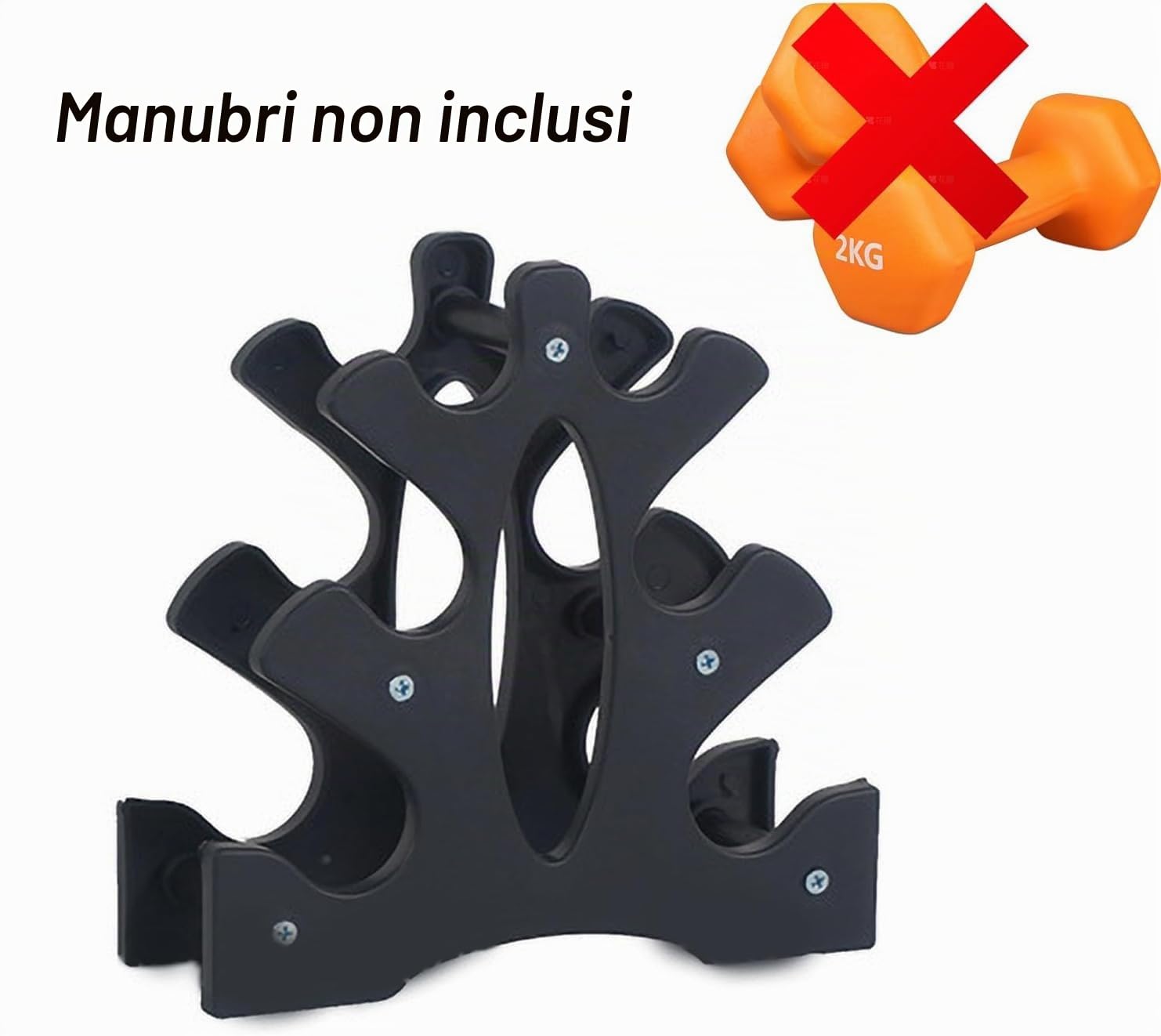 Dumbbell Rack, supporto triangolare per rastrelliere a manubri