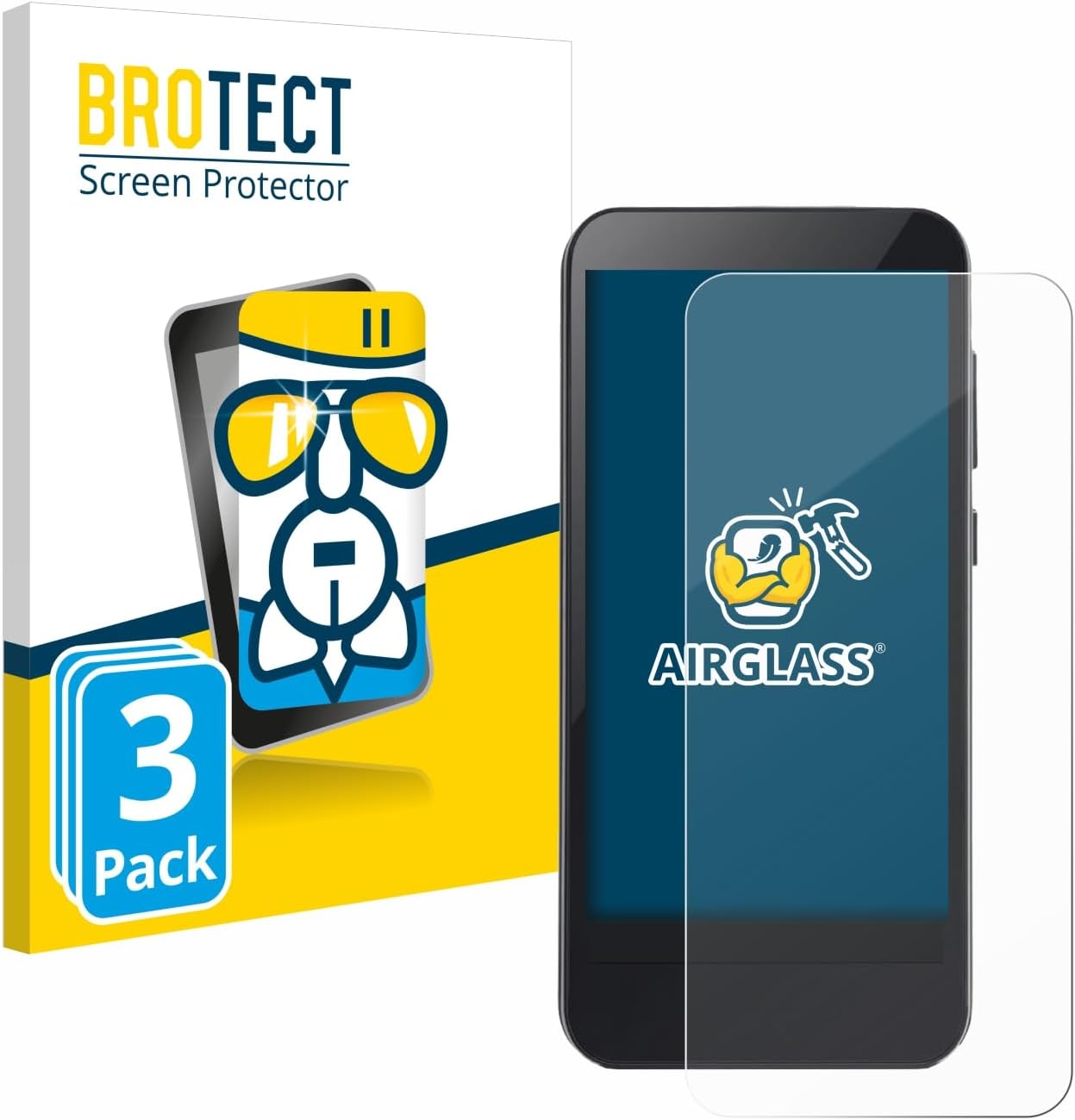 brotect Glass Screen Protector Film compatible with Omnipod 5 (3 Pack) - Glass-Foil 9H Protection [Scratch Resistant, High Clarity]