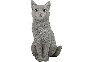 3" Grey Cat Sitting Figurine - Gifts for Cat Lovers