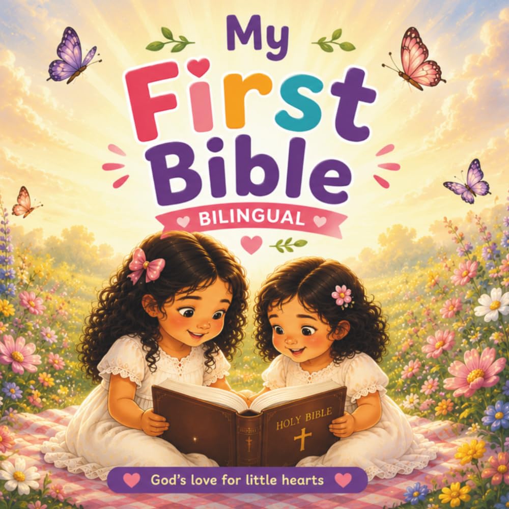 My First Bible: A Bilingual English & Spanish Bible for Young Children, Simple Bible Stories, and Prayers