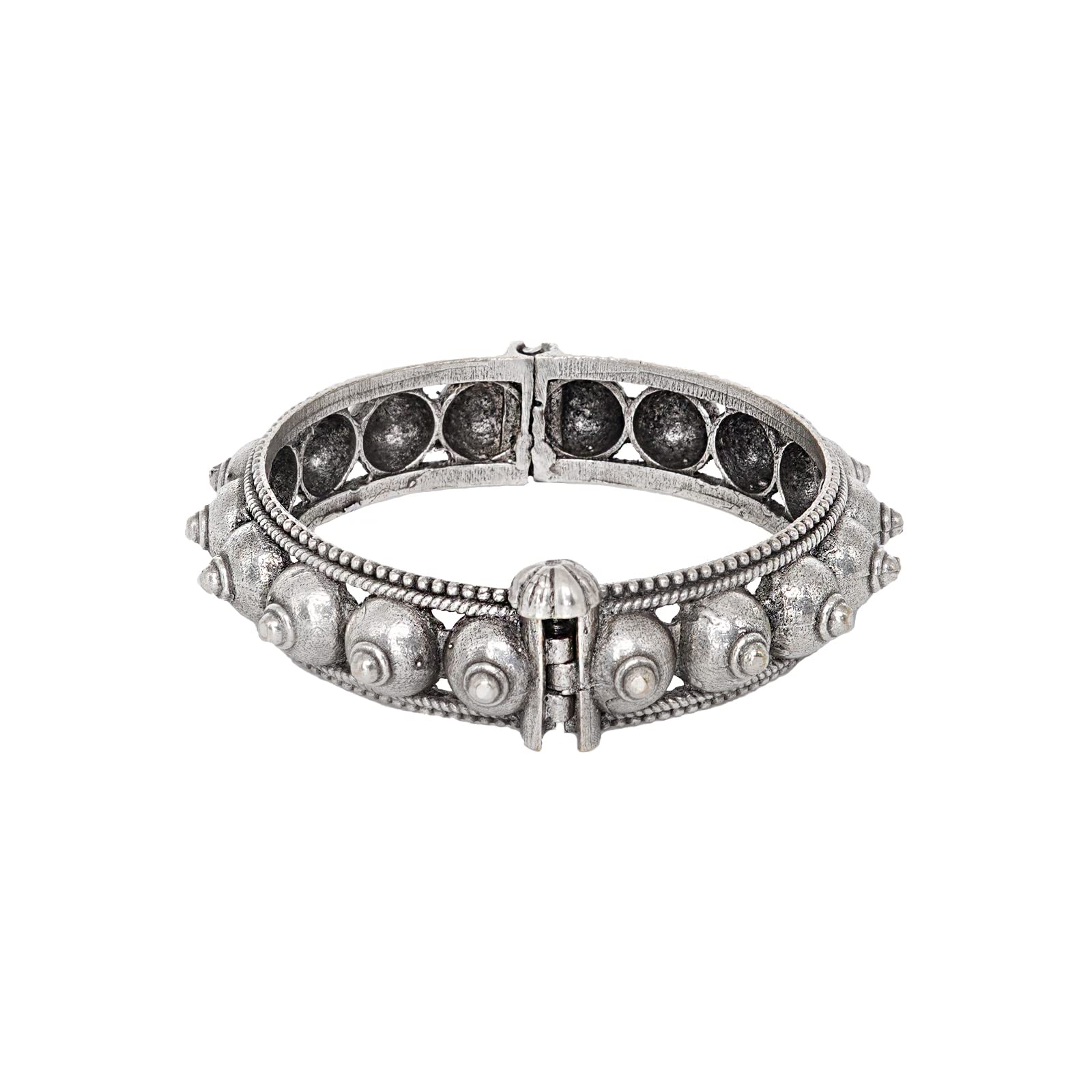 TEEJH Sharmila Silver Oxidised Bangle (B09PNS6BLL) Amazon Price History, Amazon Price Tracker