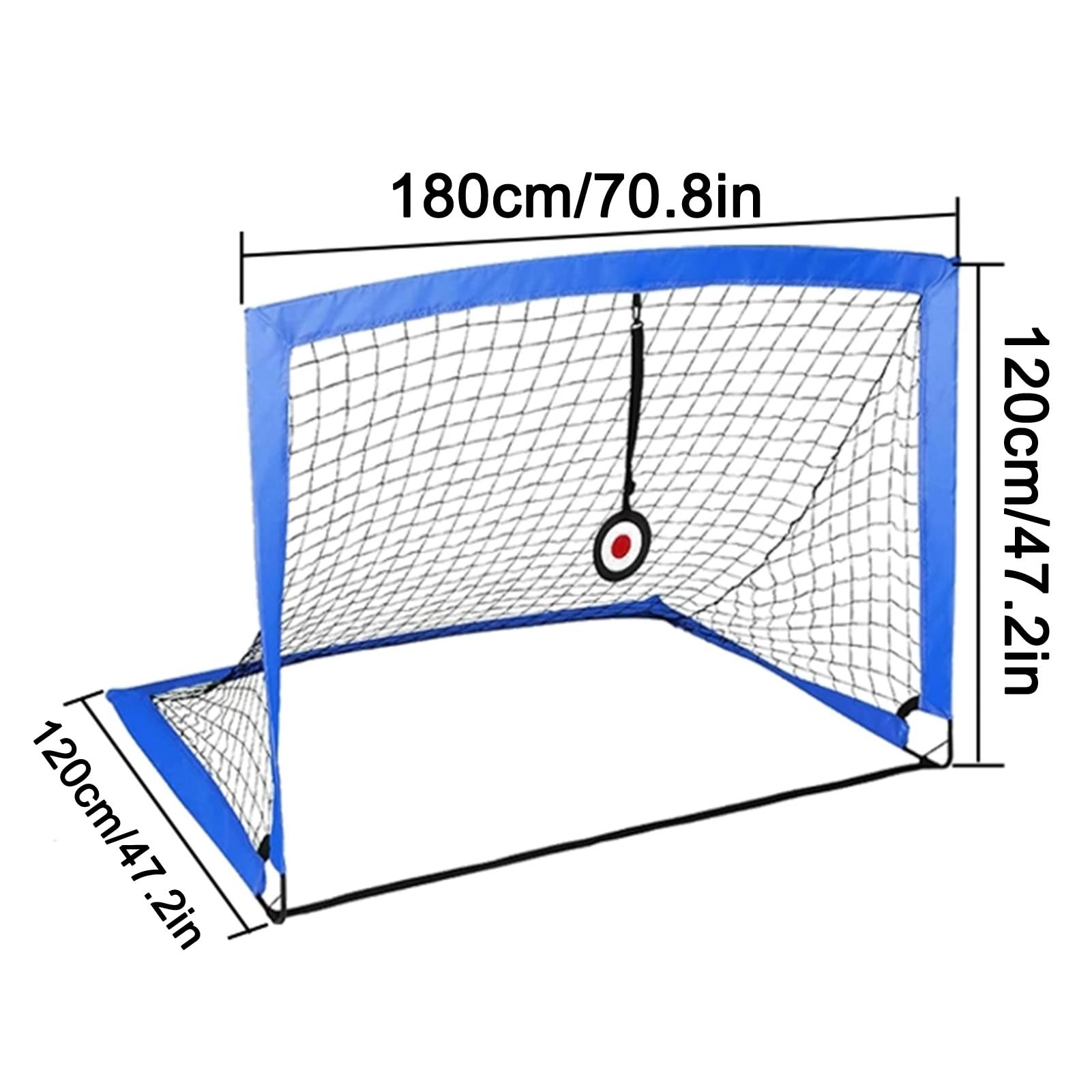 Porta da calcio Grande porta da calcio, attrezzatura per l'allenamento per i giovani, con borsa per il trasporto portatile, giochi sportivi all'aperto