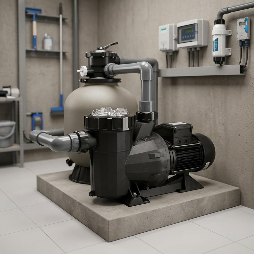 Suinga Bomba Piscina Victoria Plus 26000 l/h | 1,46 kW 2 CV Monofásica| Solucion Profesional para Piscinas Grandes | Alto Caudal y Rendimiento Eficiente | Funcionamiento Fiable y Continuo