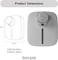 Vista 6 de Automatic Soap Dispenser – Touchless Foaming Hand Soap Dispenser with Digital Display, 6 Adjustable Foam Levels, USB Rechargeable Wall‑Mount for