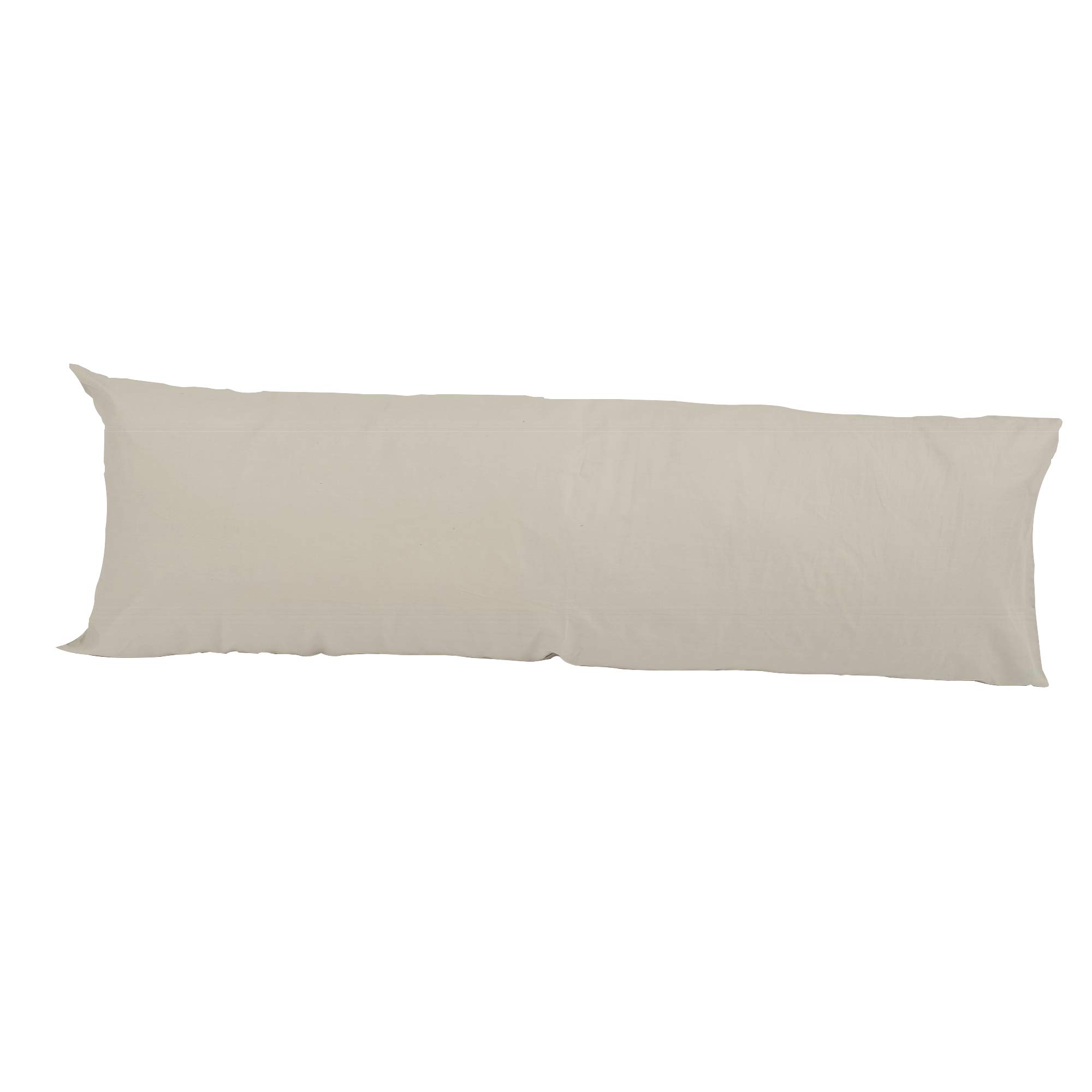 Lyallpur 6ft Super King (72") Long Bolster Orthopaedic Nursery Maternity Pregnancy Support Pillow Case Only (Silver)