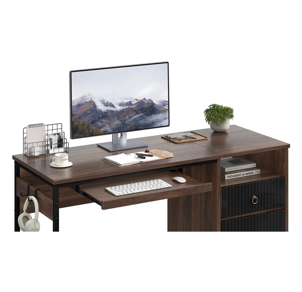Amazon.com: Bestier 55 Inch Computer Desk with Keyboard Tray