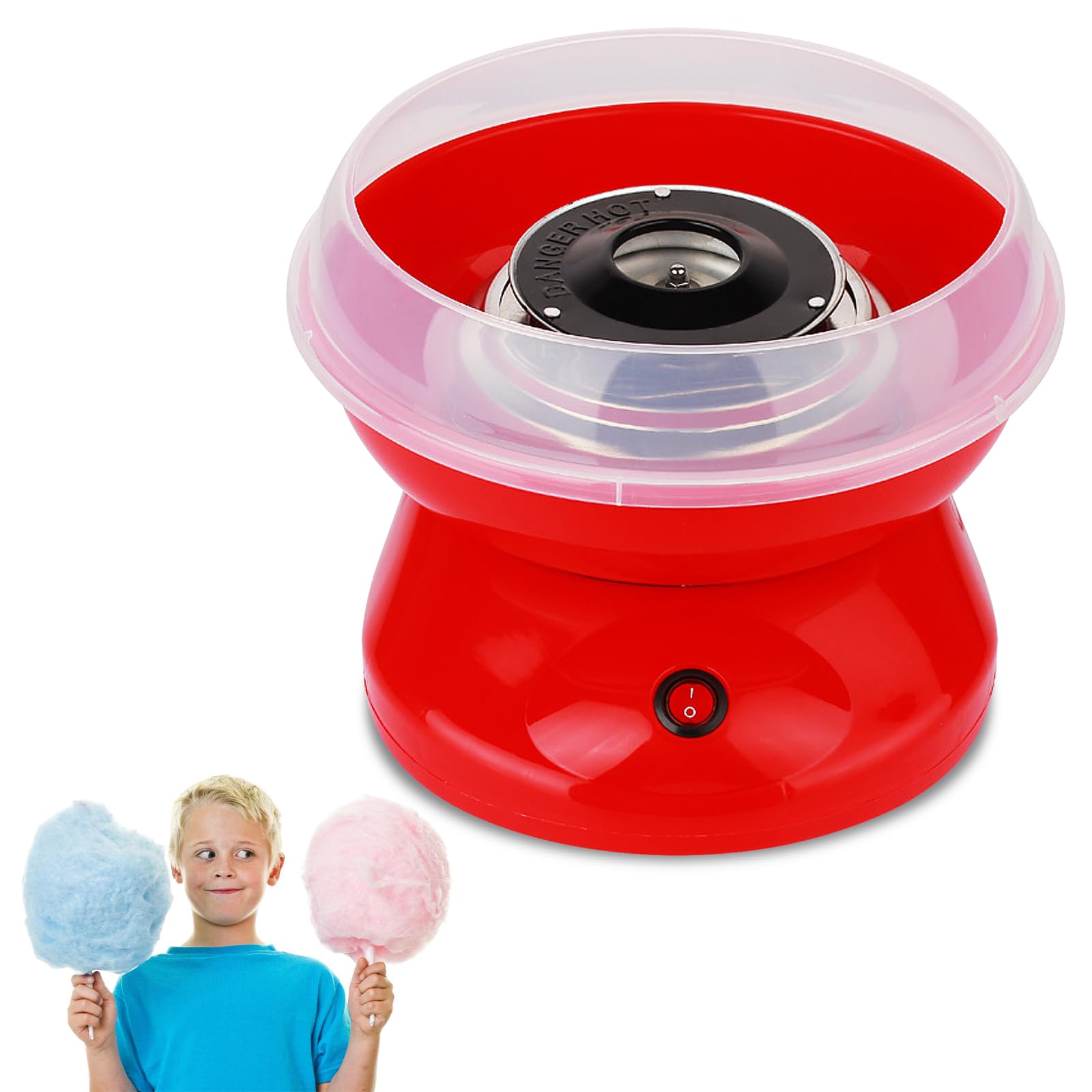 BORDEAG Máquina De Algodón De Azúcar,450 W Maquina Algodon Azucar,Retro Cotton Candy Machine,Máquina De Algodón De Caramelo para Fiestas,Adultos,Fácil De Limpiar,Varias Fiestas