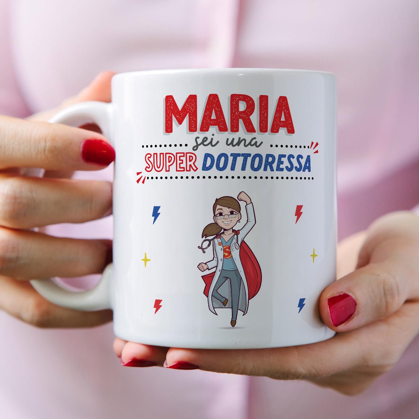 Tazza Personalizzata Per Insegnanti 'Non Maga' - 350ml Ceramica, Regalo Compleanno/Natale In Italiano - Foto 9