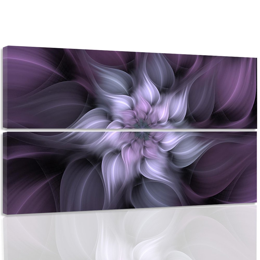 Image imprimée fleur violette pour décoration murale salon moderne