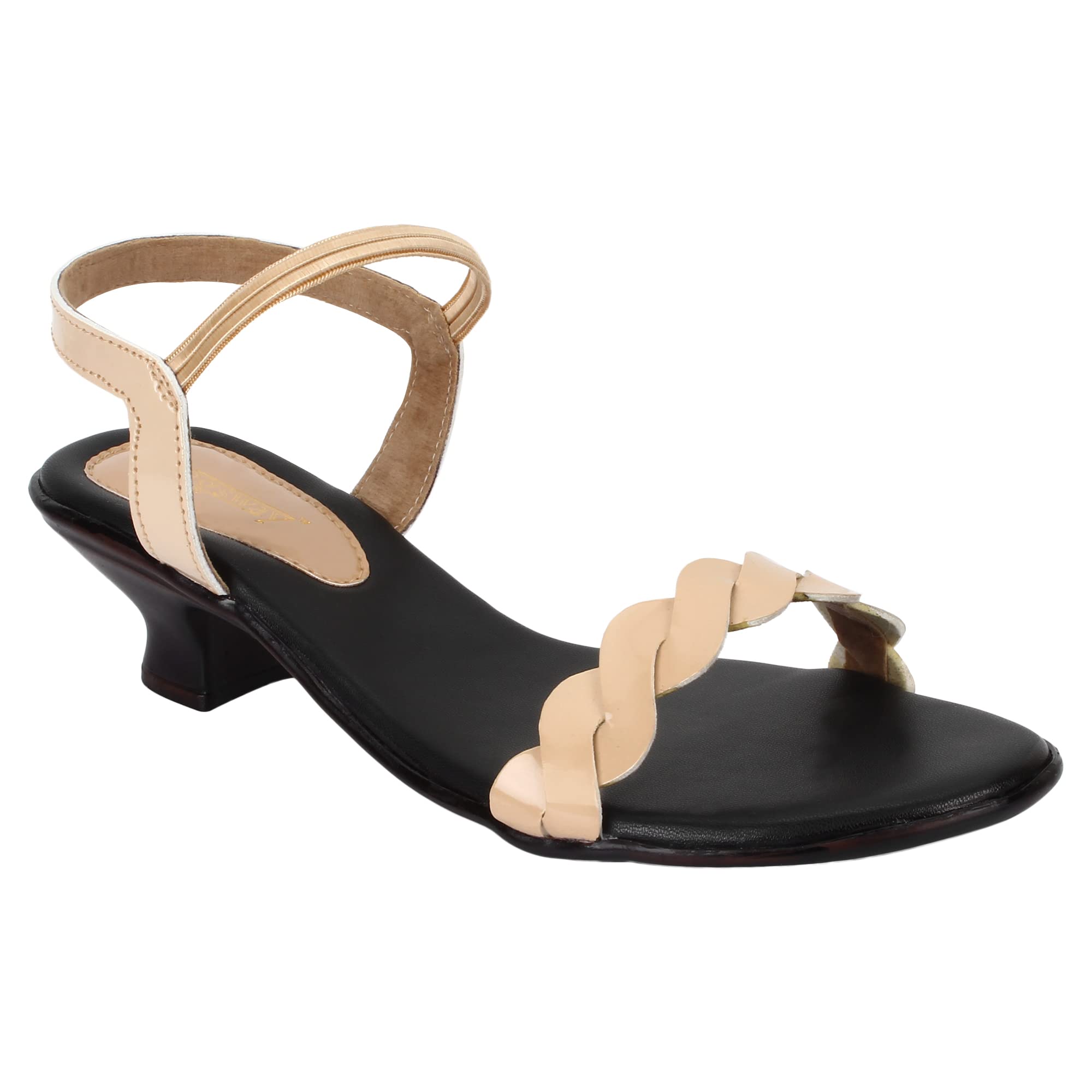 Legsway Womens |Girls Fashions | Casual | Trending | Stylish | Trendy | Fancy Beige Heeled Sandal 7 UK (B087FBVT2Q) Amazon Price History, Amazon Price Tracker