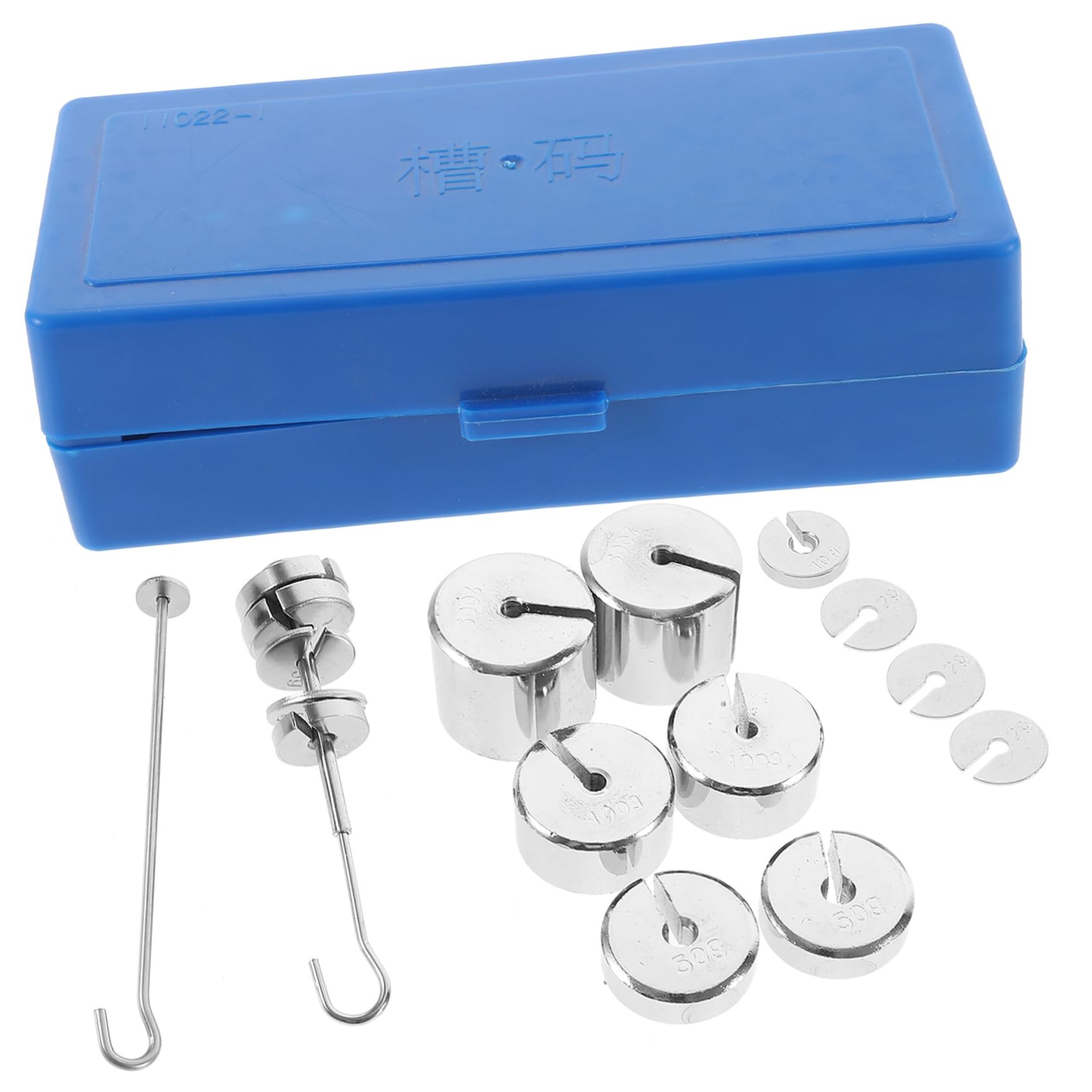 BELLIFFY 1 Set Metal Slot Code Slotted Things Scales Simple Mass Laboratory Board Standard Made Kit Ressort Weights Weight Silver Steel