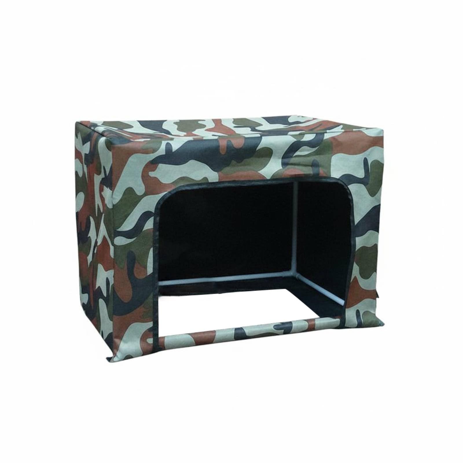 Milageto Outdoor Cat Shelter Feeding Station Cat House Sturdy Animal Shelter Waterproof Home Weatherproof Design Suitable for Outdoor Stray Cats Backyards