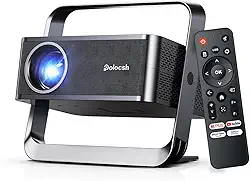 [Suporte Full HD 1080p e 4K] Projetor inteligente com WiFi e Bluetooth, projetor portátil oficial da Netflix, Keystone e zoom automático, mini proyector de filmes ao ar livre Dolby Audio com HDR10+