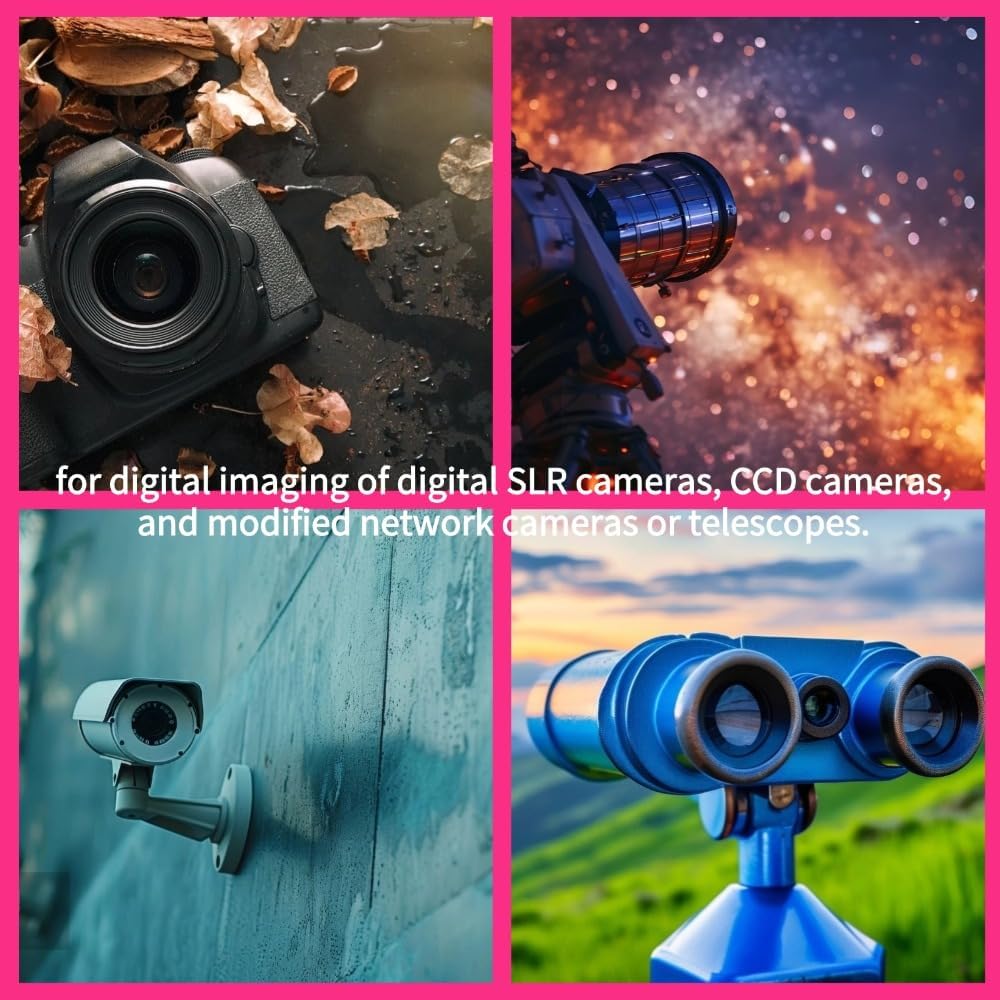 UHC Light Pollution Filter, 2 Inch Light Pollution Reduction Filter Telescope Filter UHC Filter High Contrast Filter Eliminates Harmful Urban Light for Telescope Cameras