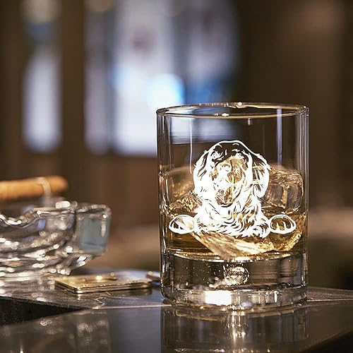 Miniatura 3 de AGMdesign, Vaso de whisky Golden Retriever, regalo para amantes de los animales, padres de mascotas, papá perro, mamá, marido, hermano, papá,