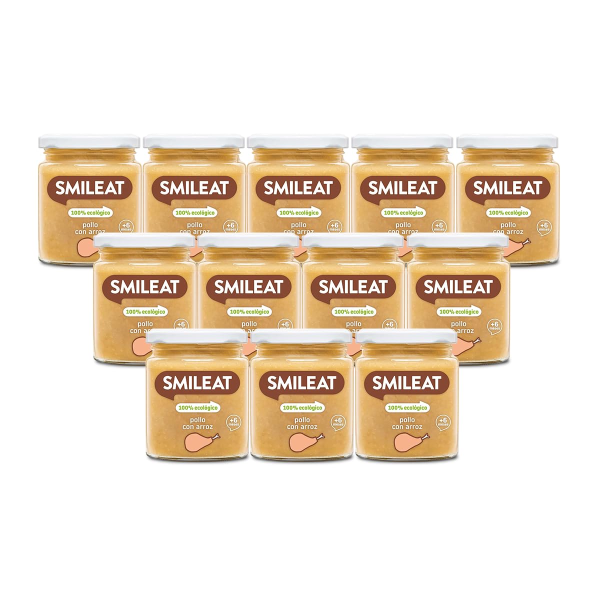 Smileat - Tarrito Ecológico con Sabor a Ternera con Verduras, Ingredientes Naturales, para Bebés desde 6 Meses, Sano y Saludable, sin Gluten - Tarro de 230 g — view 30