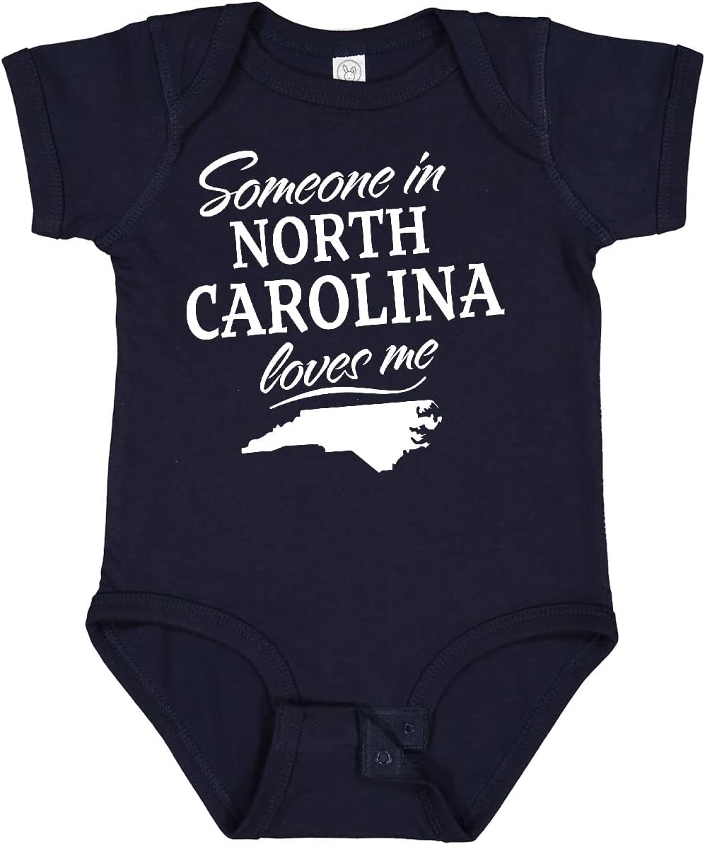 inktastic Someone in North Carolina Loves Me Baby Bodysuit