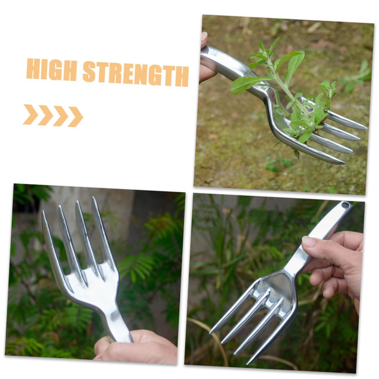BESPORTBLE 5pezzi Rastrello Da Giardino Lega Di Alluminio Multiuso Strumento Per Scavare e Piantare Con Design Ergonomico Per Giardinaggio e Trapianto Di Piante