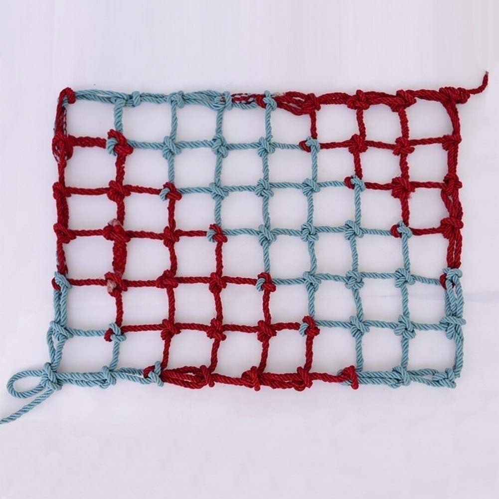 Rete da arrampicata per piante da esterno per bambini e adulti, rete protettiva per balcone e giardino, corda in poliestere resistente, ideale per scale e soffittoRete di sicurezza per piante