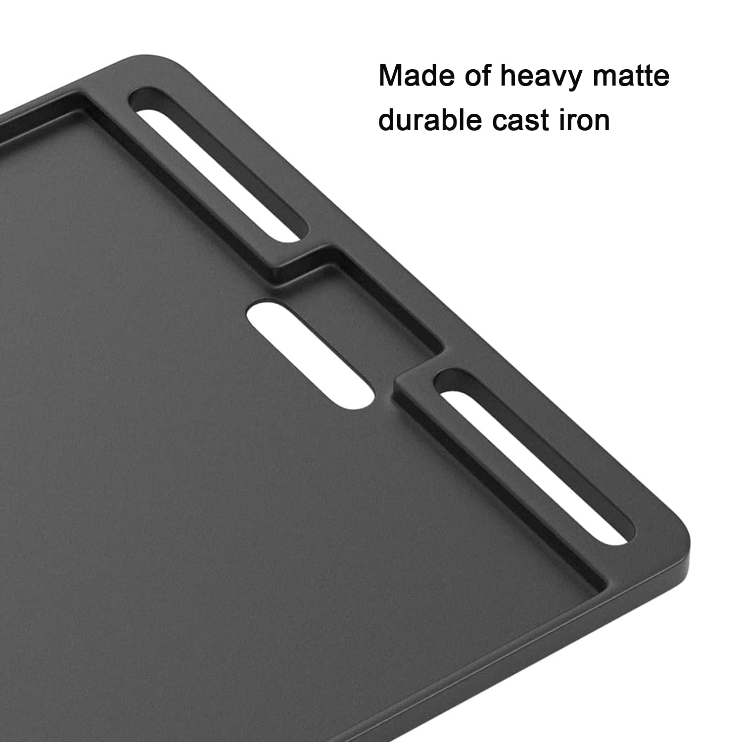 BAC460 Cast Iron Griddle Replacement Parts for TFT18KLD Traeger Scout & Ranger, Griddle Insert Parts for Traeger Portable Pellet Grill