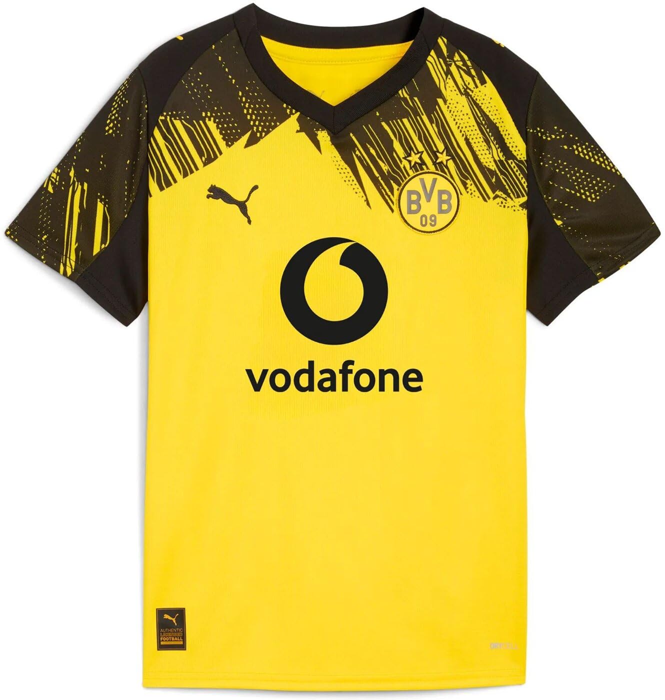 PUMA Borussia Dortmund Heimtrikot 2025/2026 – Kindergröße 152, Gelb